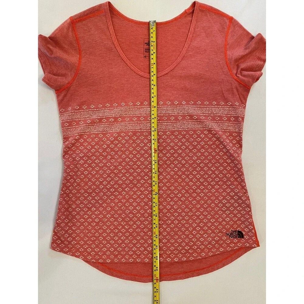 The North Face Women Sz S FlashDry Shirt Short Sleeve Diamond Lightweight Active - Picture 6 of 9